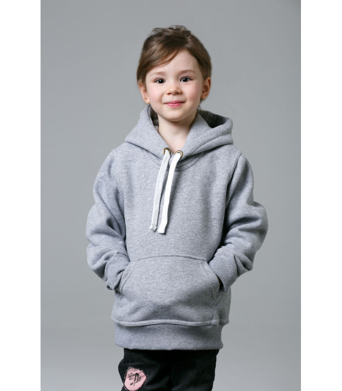 Толстовка детская серый меланж