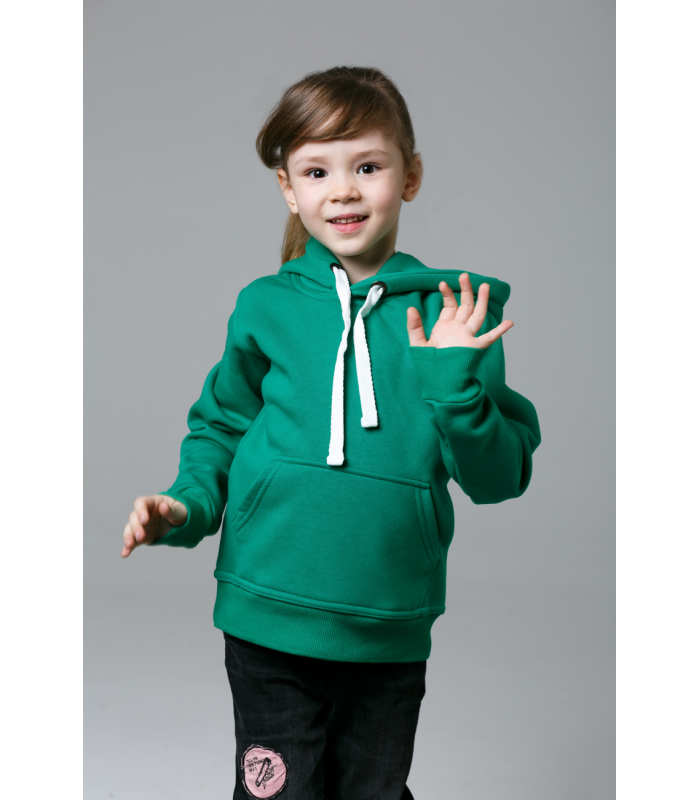 Толстовка детская зеленая