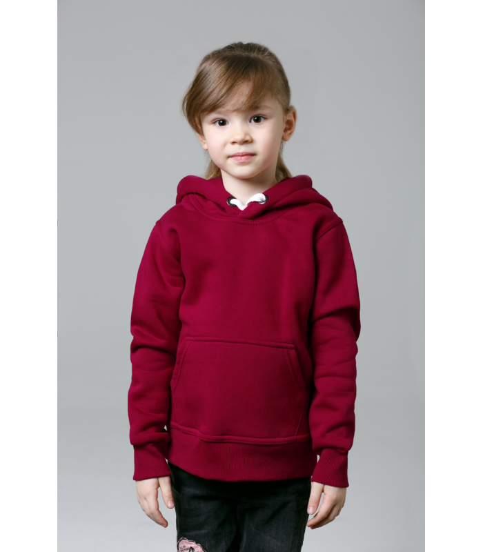 Толстовка детская бордовая
