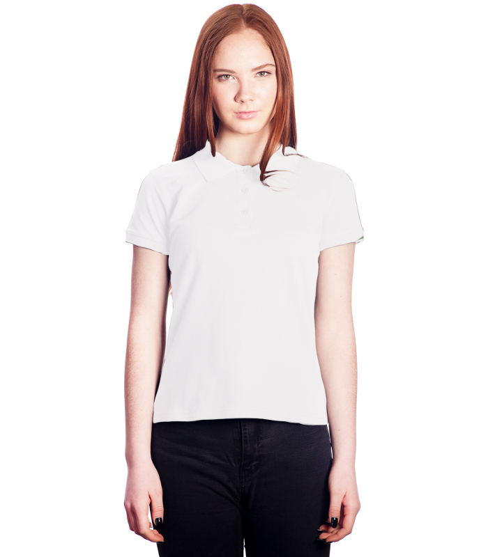 Поло женское белое