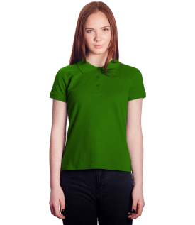 Поло женское зеленое