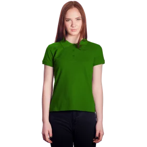 Поло женское зеленое