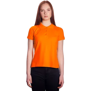 Поло женское оранжевое