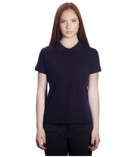 Поло женское темно-синее