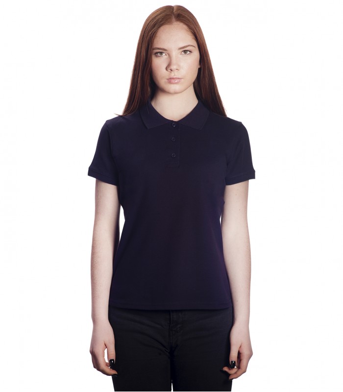 Поло женское темно-синее