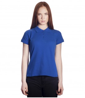 Поло женское синее