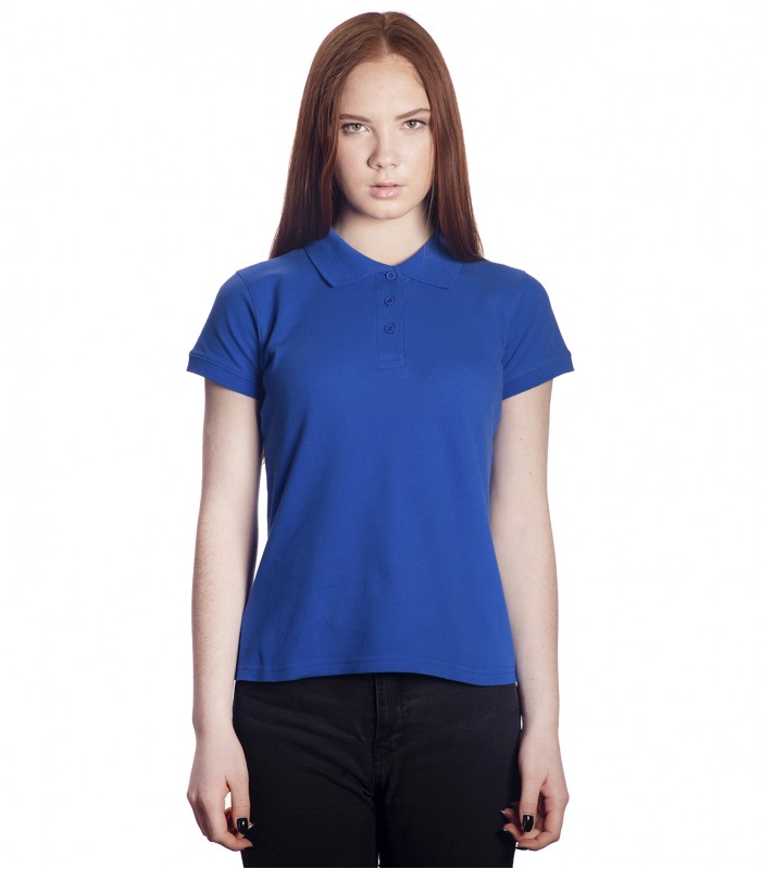 Поло женское синее