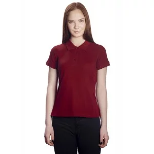 Поло женское бордовое