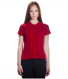Поло женское красное 