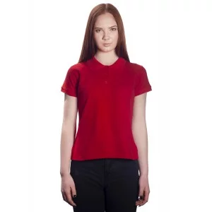 Поло женское красное 