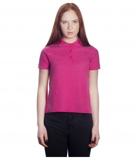 Поло женское розовое