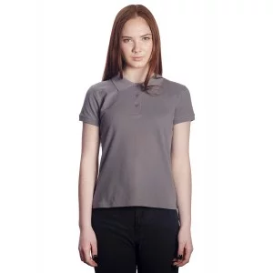 Поло женское серое