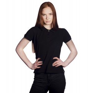 Поло женское черное