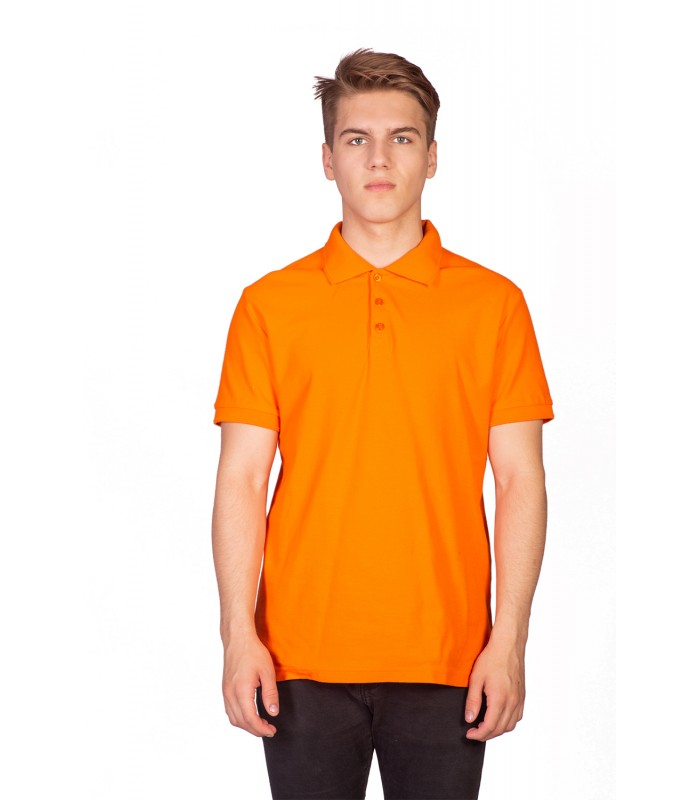 Поло мужское оранжевое