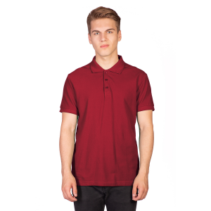 Поло мужское бордовое