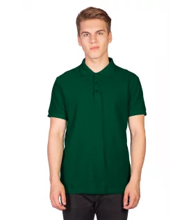 Поло мужское темно-зеленое