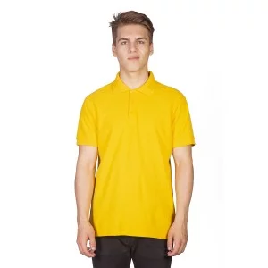 Поло мужское желтое