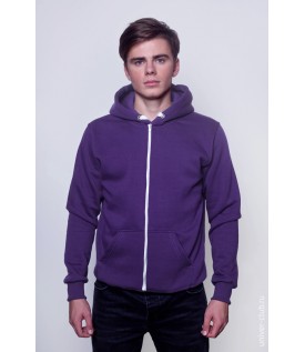 Толстовка на молнии фиолетовая