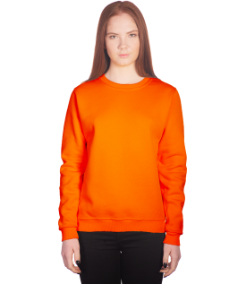 Свитшот женский оранжевый