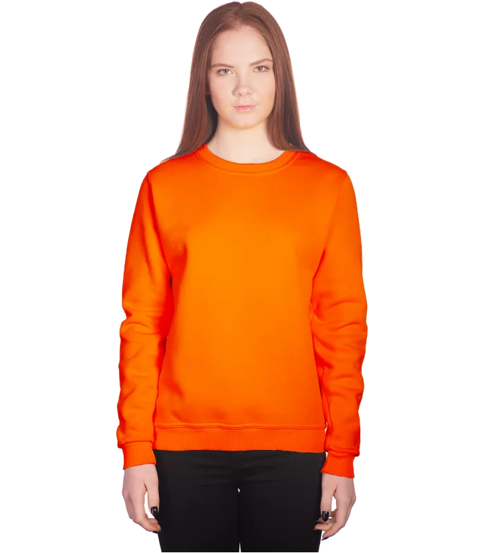 Свитшот женский оранжевый