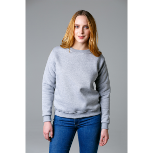 Свитшот женский серый меланж