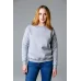 Свитшот женский серый меланж