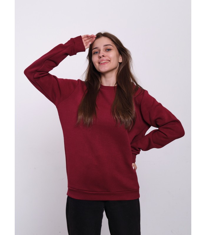 Свитшот женский вишневый