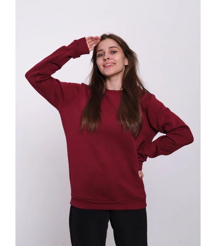 Свитшот женский вишневый