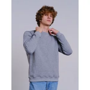 Свитшот мужской серый меланж