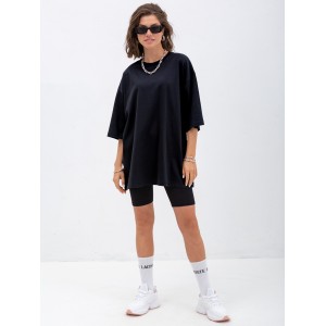 Футболка оверсайз черная «Проект 11:30»