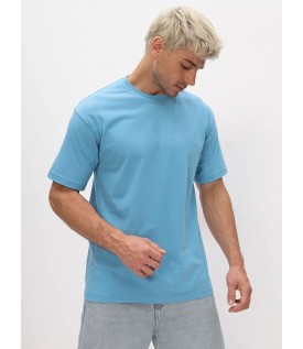 Футболка мужская голубая