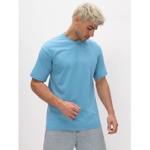 Футболка мужская голубая