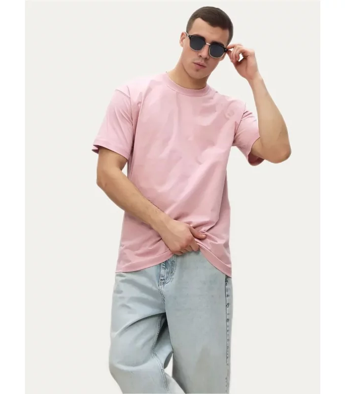 Футболка мужская розовая