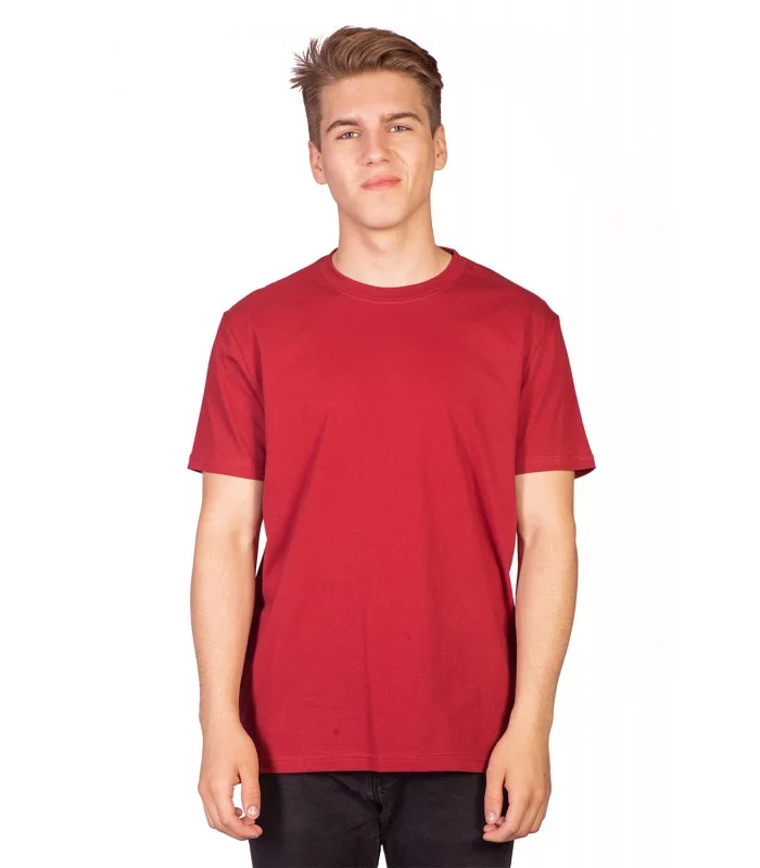 Футболка мужская бордовая