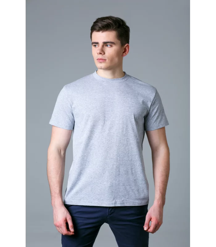 Футболка мужская серый меланж