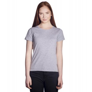 Футболка женская серый меланж