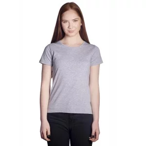 Футболка женская серый меланж