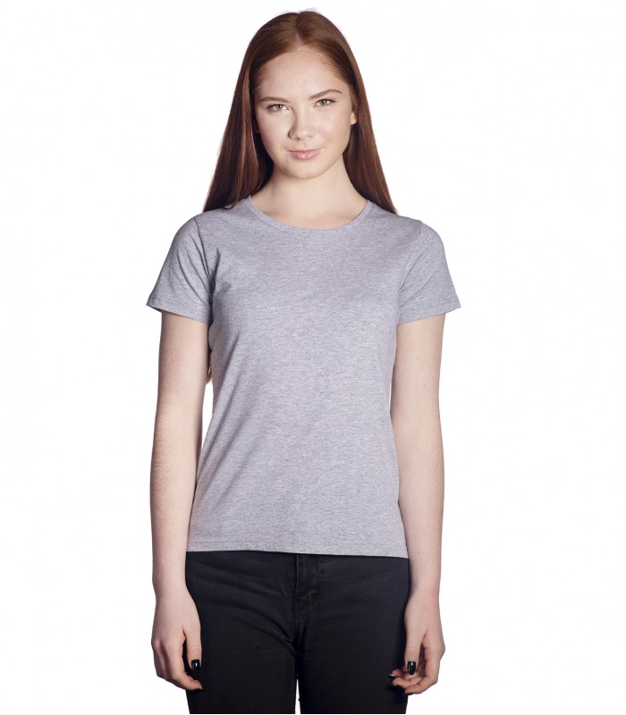 Футболка женская серый меланж