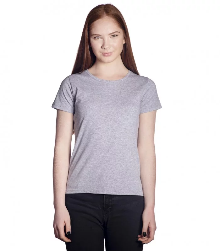 Футболка женская серый меланж