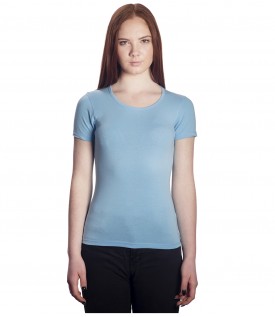 Футболка женская голубая