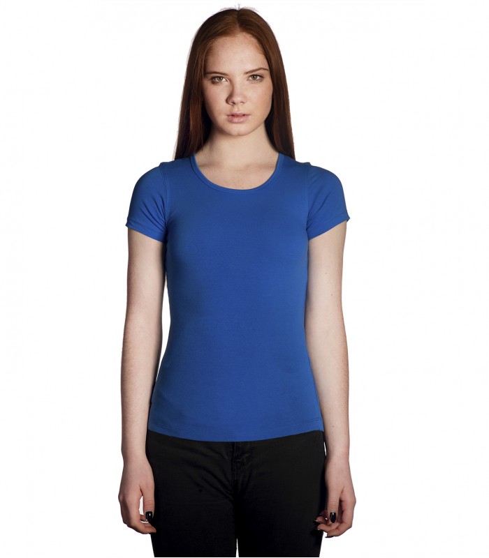 Футболка женская синяя