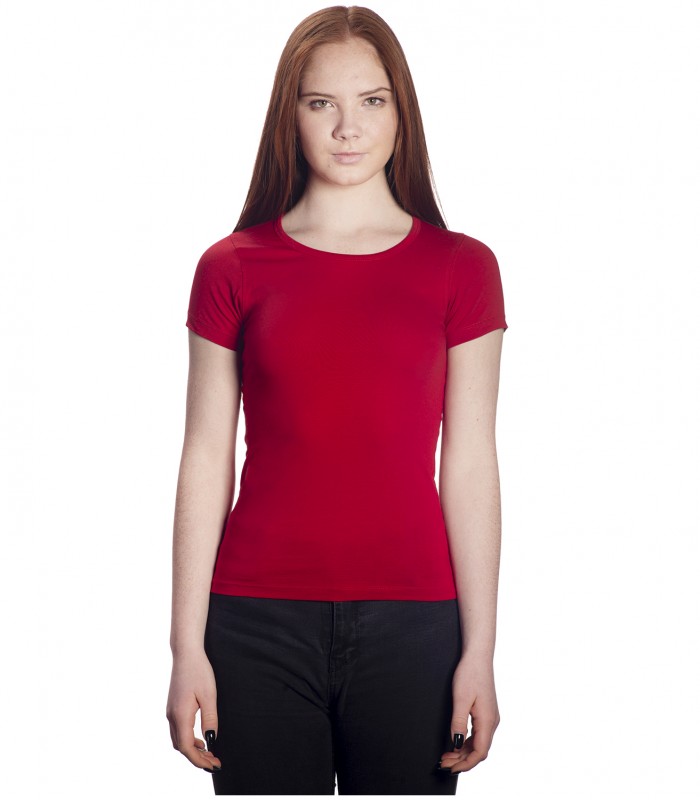 Футболка женская красная