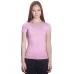 Футболка женская розовая (стрейч)