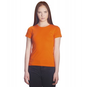 Футболка женская оранжевая