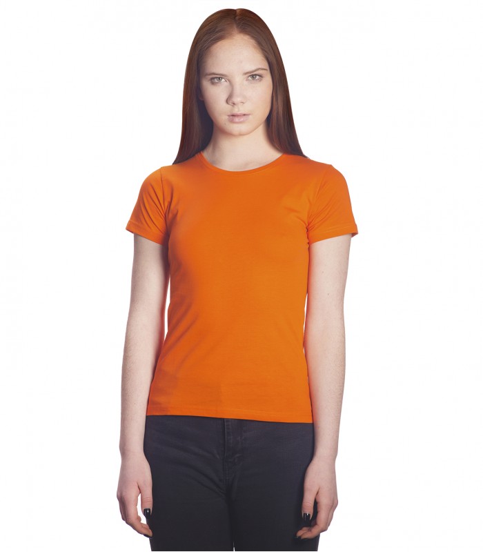 Футболка женская оранжевая