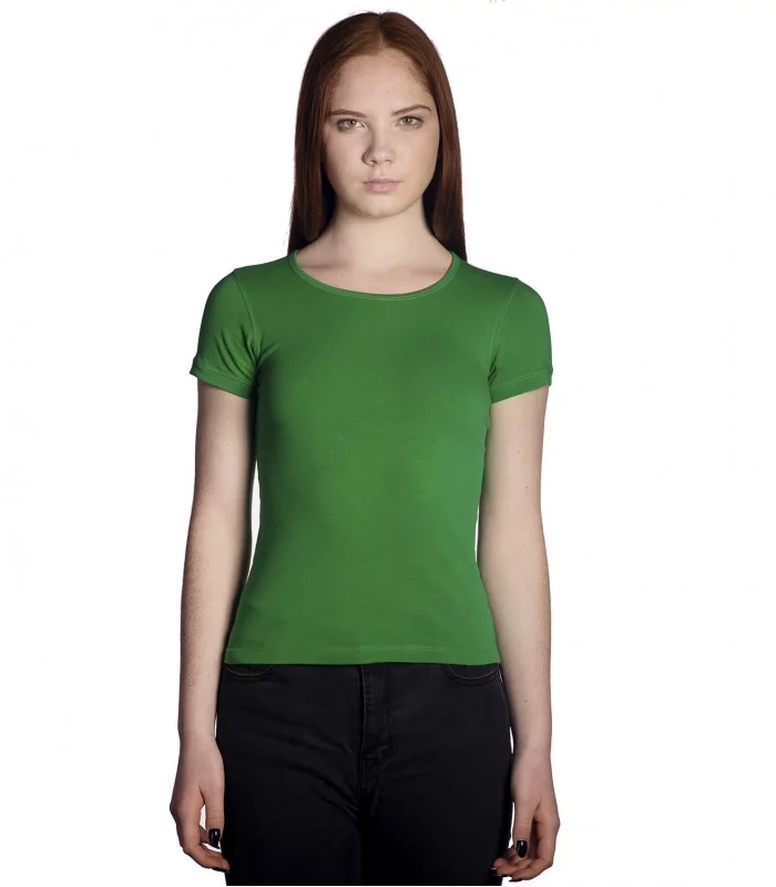 Футболка женская зеленая