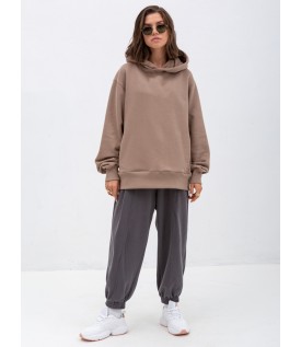 Толстовка худи коричневая «Проект 11:30»