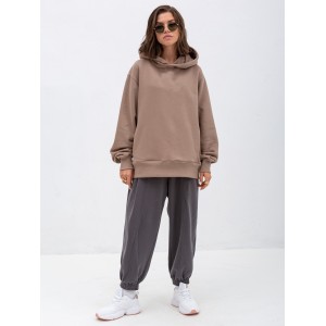 Толстовка худи коричневая «Проект 11:30»