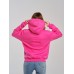 Толстовка женская кенгуру малиновая