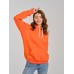 Толстовка женская кенгуру оранжевая